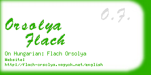 orsolya flach business card